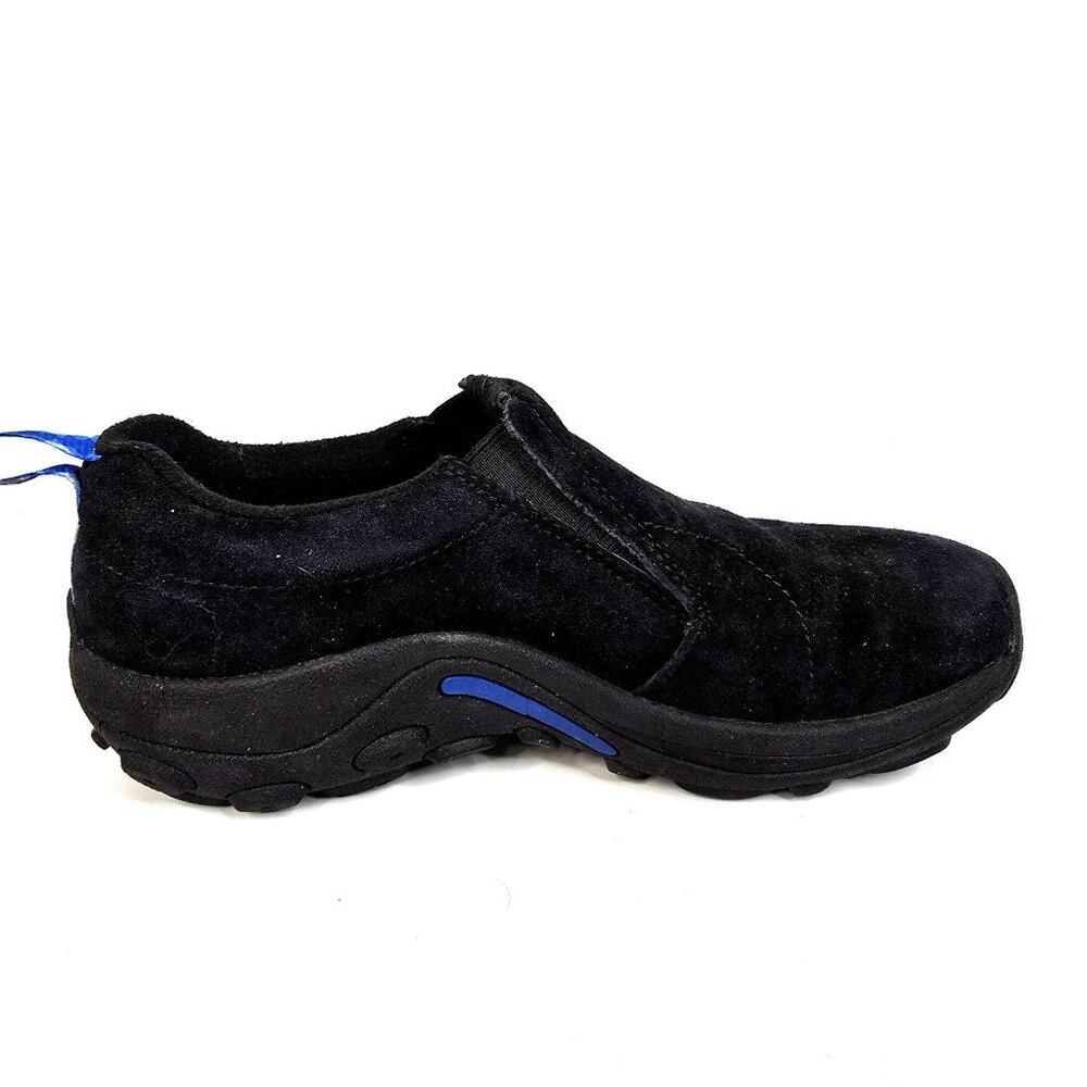Merrell Black Suede Jungle Moc Slip On Hiking Shoes Women's Size 7.5 - Picture 6 of 9